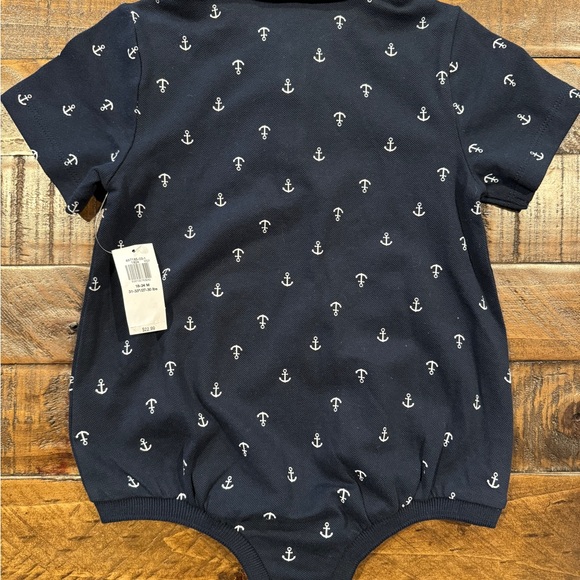 NWT Old Navy Anchor Print Collared Bubble Romper One Piece - Picture 2 of 3